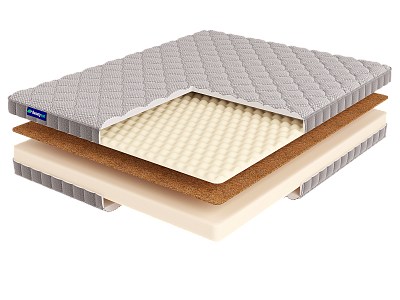 Матрас FOAM HARD 14 Cocos Sens 200x200 19069 умеренно-жесткий высотой 18 см 400_400_1745757